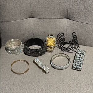 Elegant Women's Jewelry Bundle with Gold and Silver Accents